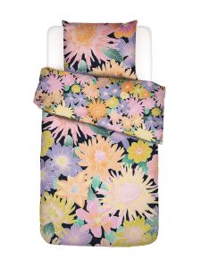 Essenza Flower fling Schwarz Bettwäsche 1p set 135x200+1 Kissenbezug