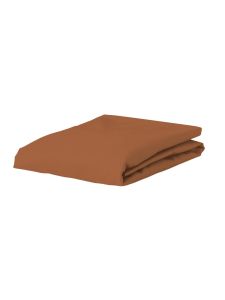 ESSENZA Minte Leather Brown Spannbettlaken 80 x 200 cm