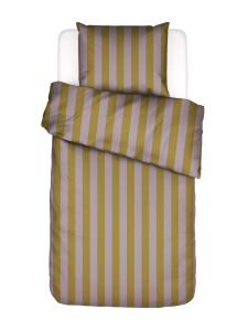 Essenza Minte Stripe Pale purple - Olive  1p set 135x200+1 Kissenbezug
