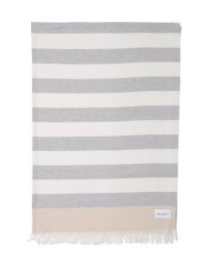 Marc O'Polo Per Neutral Grey / Off White Plaid 130 x 170 cm