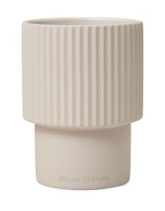 marc-o-polo The Wave Oatmeal Toothbrush holder 8 x 8 x 10 cm