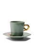 ESSENZA Gallery Espressotasse & Untertasse Stone green