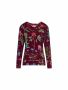 ESSENZA Luyza Marigold Top Langarm Burgundy