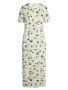 ESSENZA Titia Fiorre Nachthemd Kurzarm Subtle green