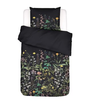 Essenza Augustina Anthrazit  1p set 135x200+1 Kissenbezug