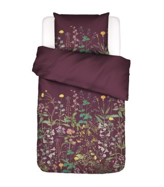Essenza Augustina Mauve wine  1p set 135x200+1 Kissenbezug