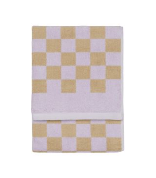 Marc O'Polo Checker Flieder Gästetuch 30 x 50 cm
