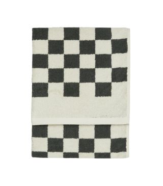 Marc O'Polo Checker Anthrazit Handtuch 50 x 100 cm