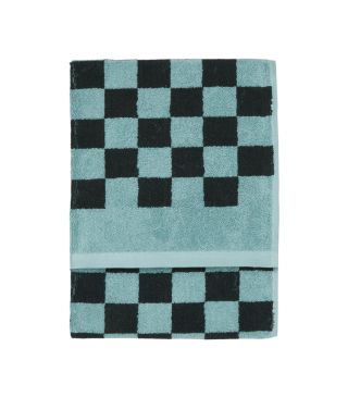 Marc O'Polo Checker Aquamarine Handtuch 50 x 100 cm