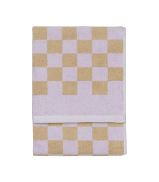 Marc O'Polo Checker Flieder Handtuch 50 x 100 cm