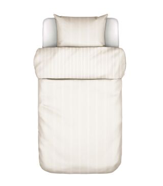 Marc O'Polo Classic fine stripe Dark Sand Bettwäsche 135 x 200 cm