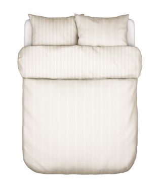 Marc O'Polo Classic fine stripe Dark Sand Bettwäsche 200 x 220 cm