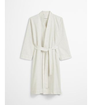 Marc O'Polo Classic fine stripe Grey mist Kimono M