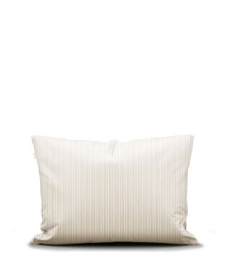 Marc O'Polo Classic fine stripe Dark Sand Kissenbezug 40 x 80 cm