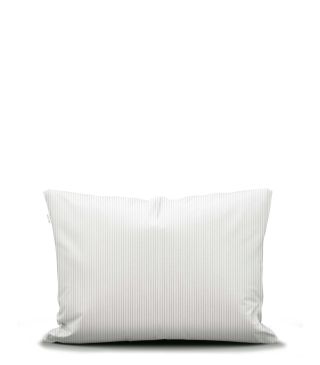 Marc O'Polo Classic fine stripe Grey mist Kissenbezug 40 x 40 cm