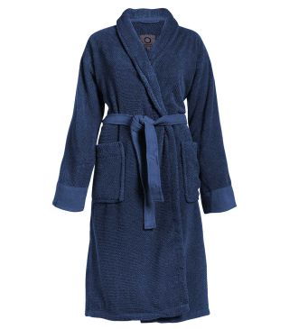 ESSENZA Connect Organic Uni Blau Bademantel XS