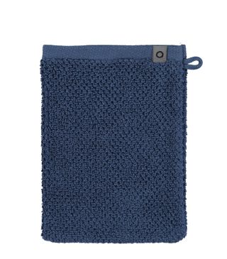 ESSENZA Connect Organic Uni Blau Waschhandschuh 16 x 22 cm
