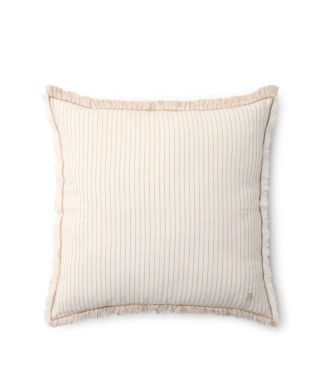 Marc O'Polo Fine Stripe Dark Sand Dekokissen 50 x 50 cm