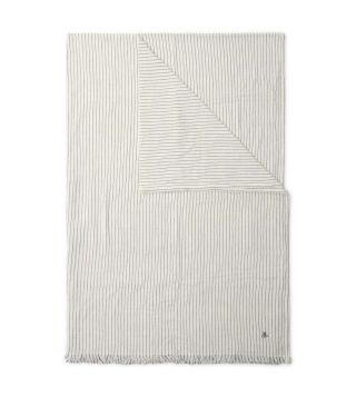 Marc O'Polo Fine Stripe Anthrazit Plaid 150 x 200 cm