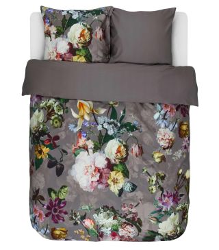 Essenza Fleur Taupe Bettwäsche 2p set 200x200+2 Kissenbezüge