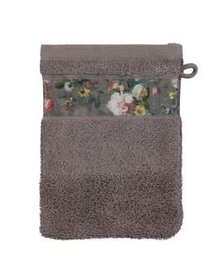 ESSENZA Fleur Taupe Waschhandschuh 16 x 22 cm