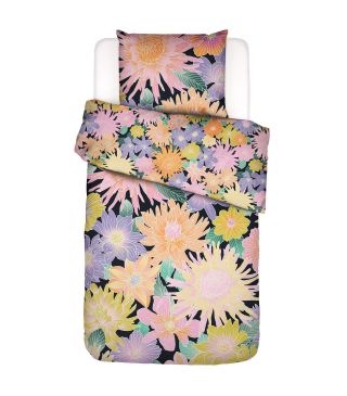 ESSENZA & CO Flower fling Schwarz Bettwäsche 140 x 200 cm