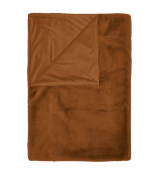 ESSENZA Furry Leather Brown Plaid 150 x 200 cm