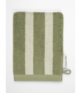 Marc O'Polo Heritage Moss Green Waschhandschuhe 16 x 22 cm