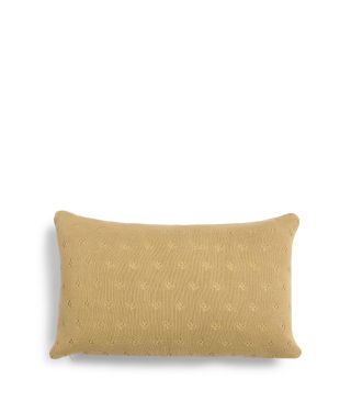 ESSENZA Knitted Ajour Fern yellow Dekokissen 30 x 50 cm