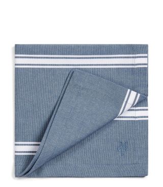 Marc O'Polo Lovon Smoke Blue Serviette 45 x 45 cm