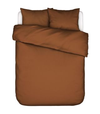 ESSENZA Minte Leather Brown Bettwäsche 200 x 200 cm