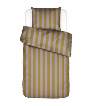 Essenza Minte Stripe Pale purple - Olive  1p set 135x200+1 Kissenbezug