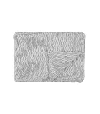Marc O'Polo Nordic knit Silver Plaid 130 x 170 cm