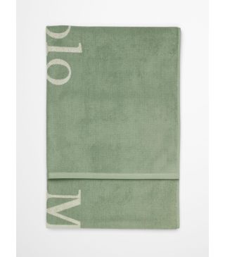 Marc O'Polo Statement Beach sage green Badetuch 100 x 180 cm