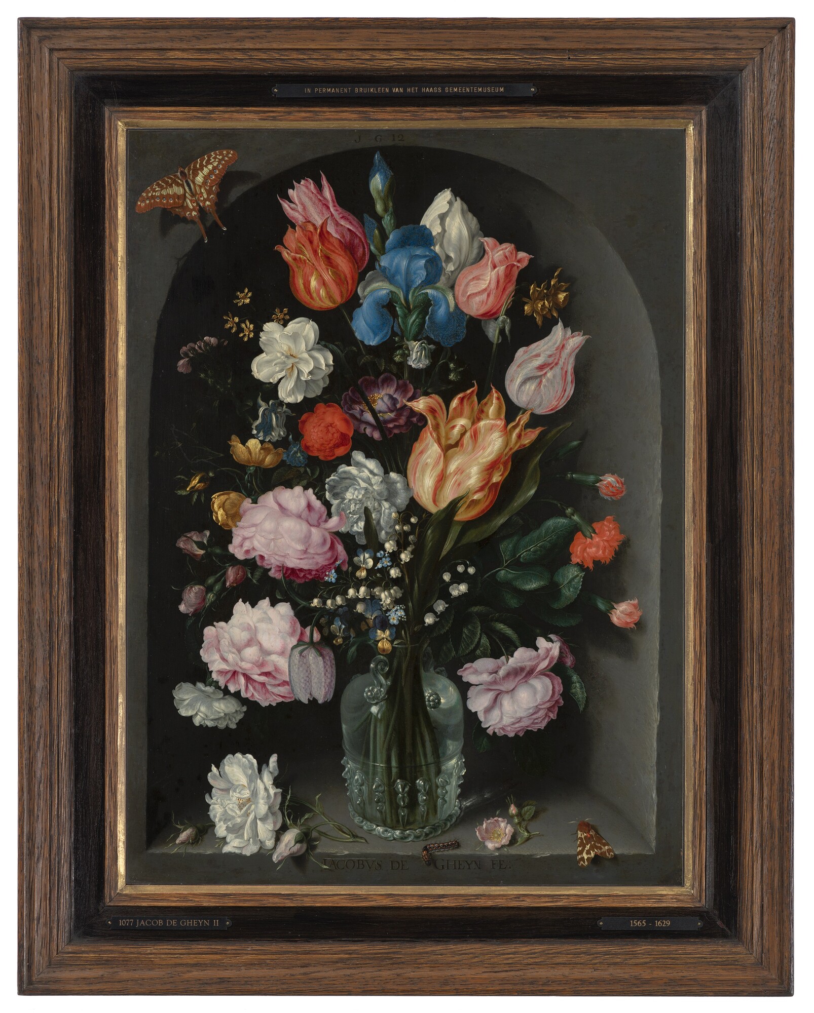 Blumen in einer Glasflasche - Jacob de Gheyn II, 1565 - 1629