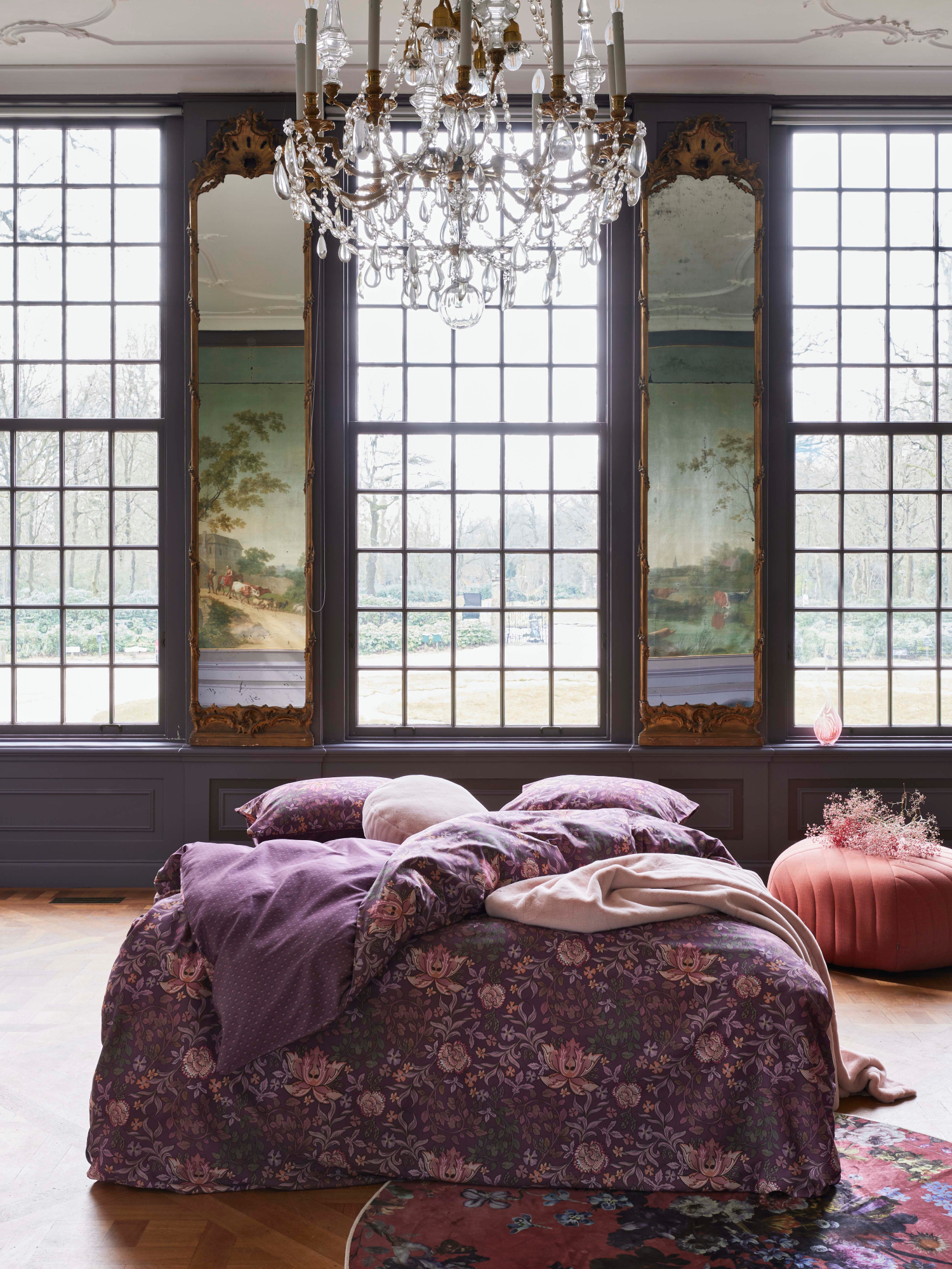 ESSENZA Ophelia Plum wine Bettwäsche 155 x 220 cm
