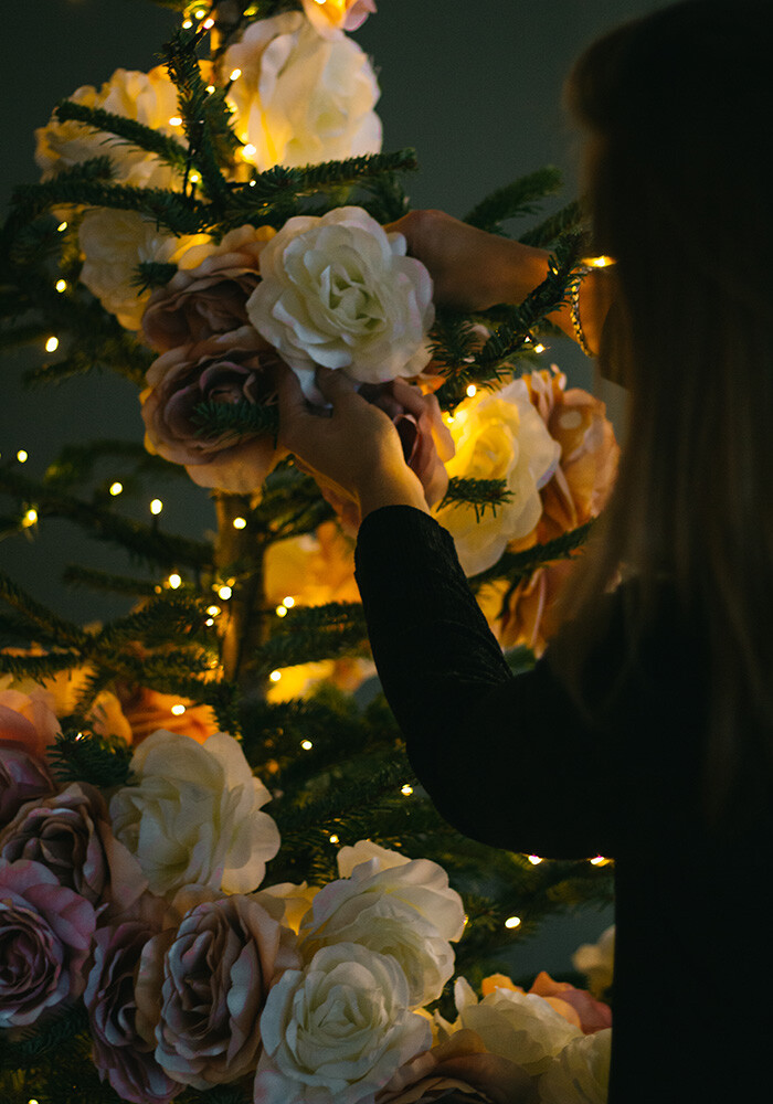 DIY Blumenweihnachtsbaum
