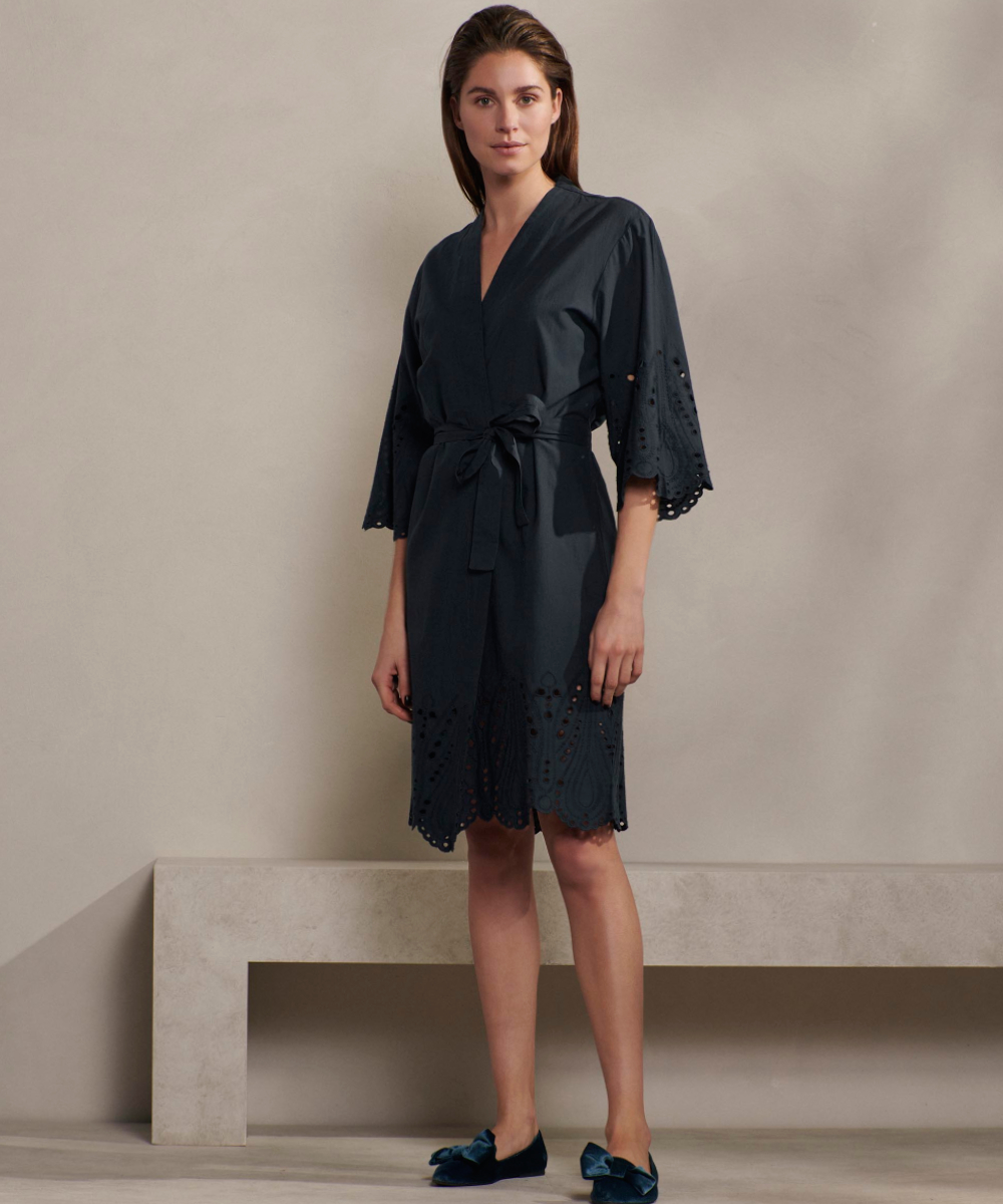 ESSENZA Sarai Tilia Darkest blue Kimono M
