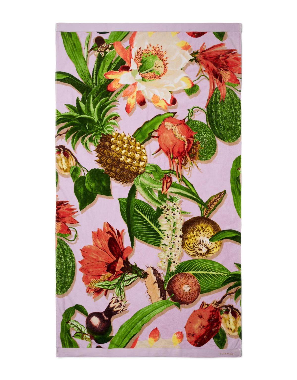 ESSENZA Catherine Lila Strandhandtuch 100 x 180 cm
