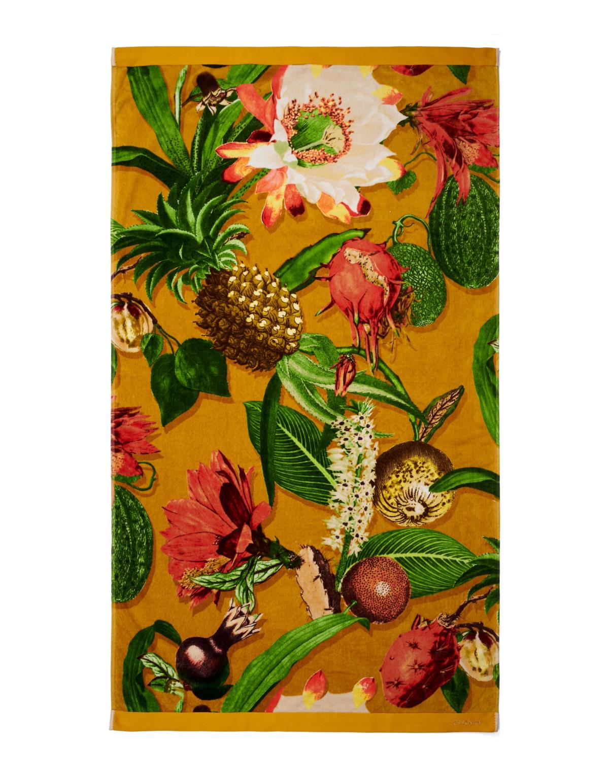ESSENZA Catherine Senfgelb Strandhandtuch 100 x 180 cm