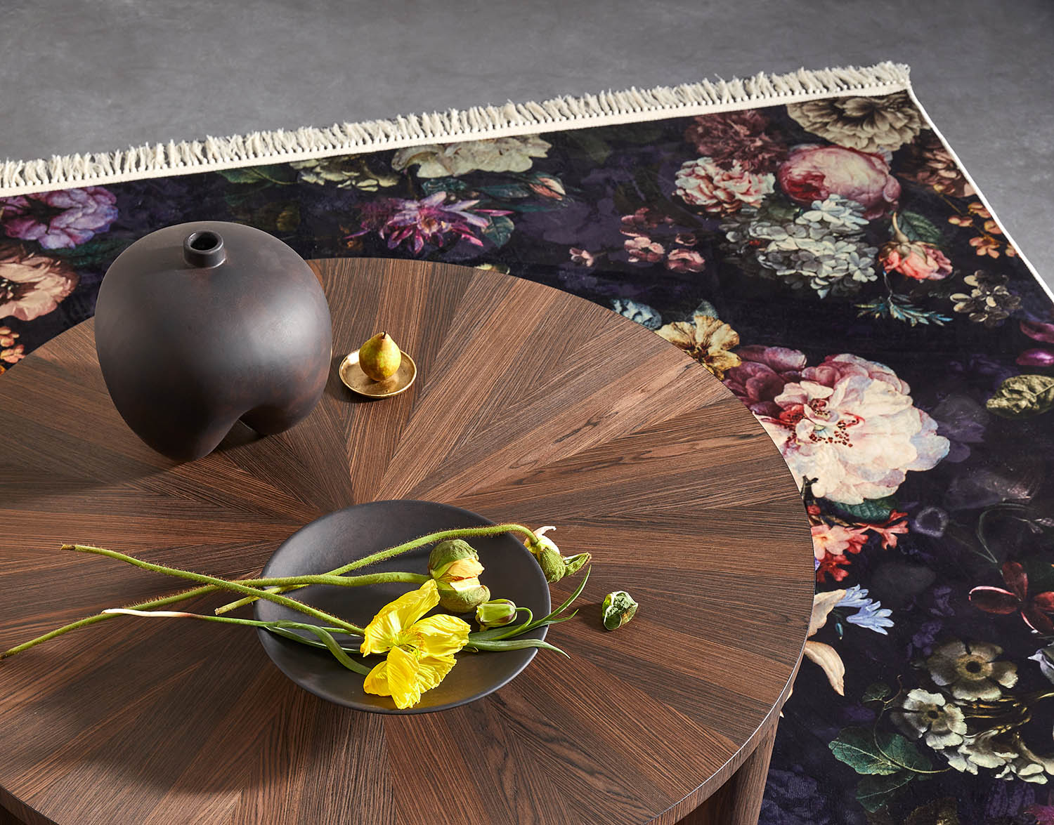 Fleur Nightblue Teppich 180 x 240 cm