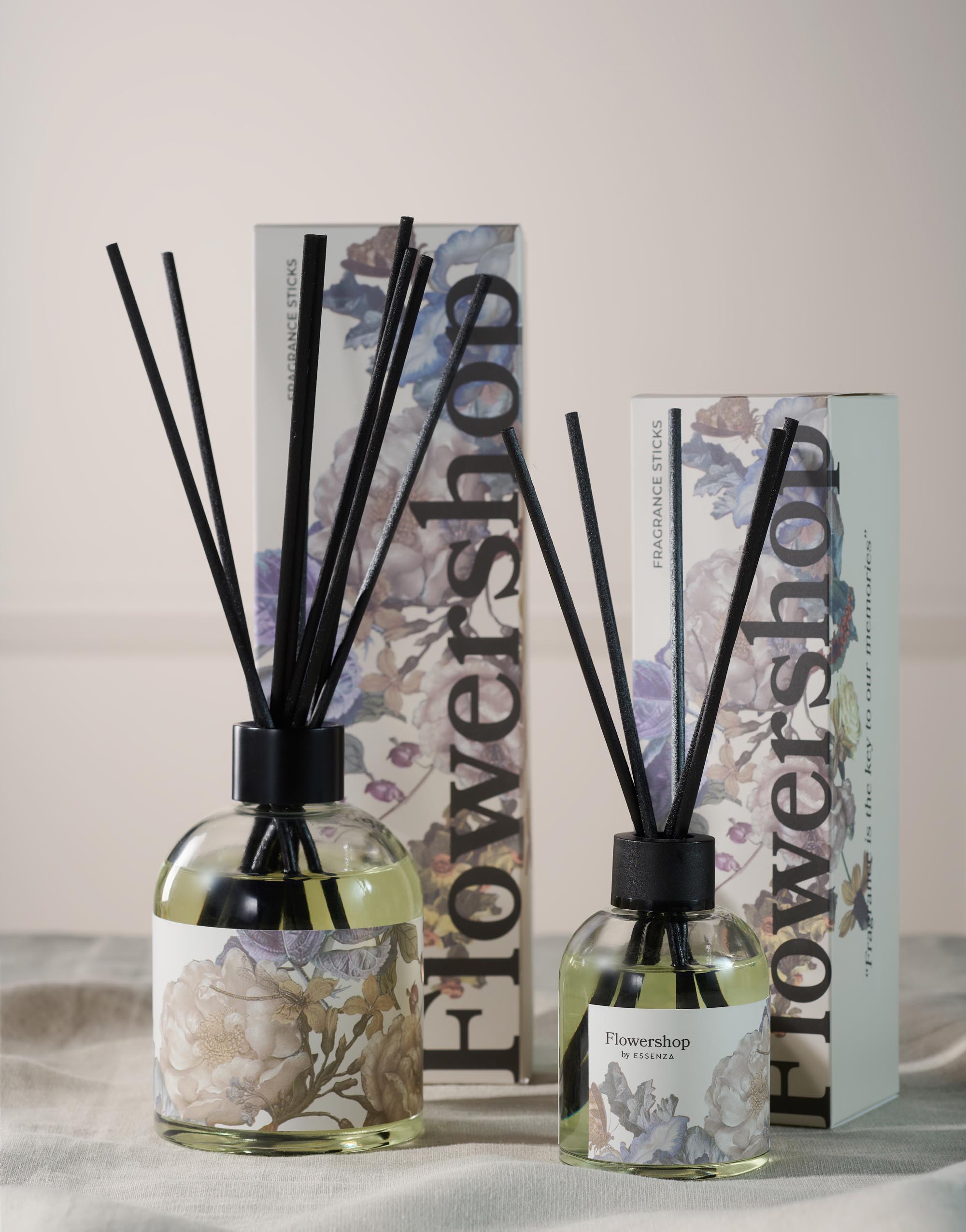 ESSENZA Flowershop Transparent Duftst&auml;bchen 250 ml