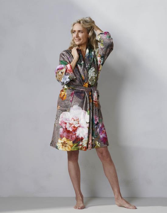 ESSENZA Fleur Taupe Bademantel M