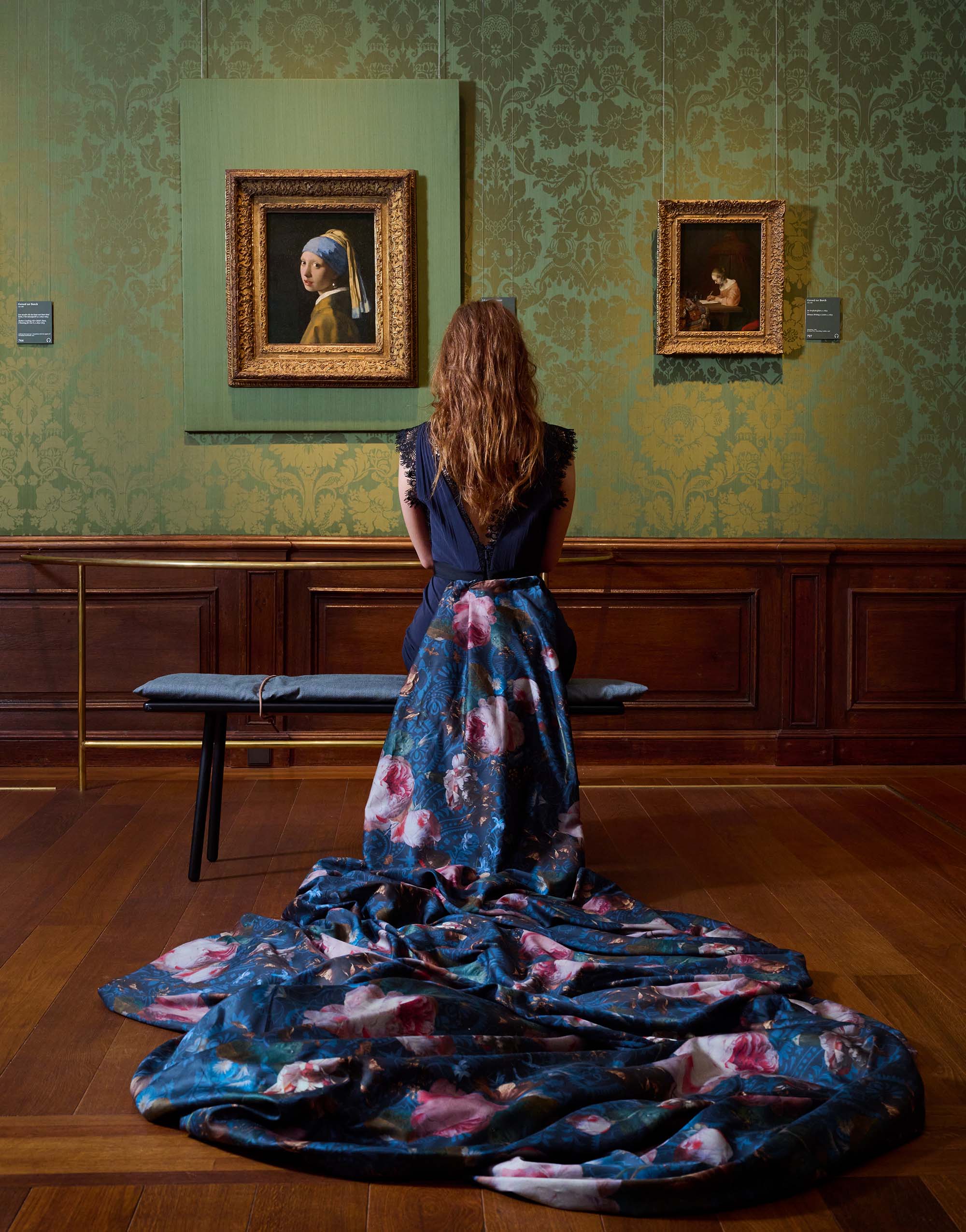 ESSENZA Gallery of Roses Nightblue Bettwäsche 135 x 200 cm