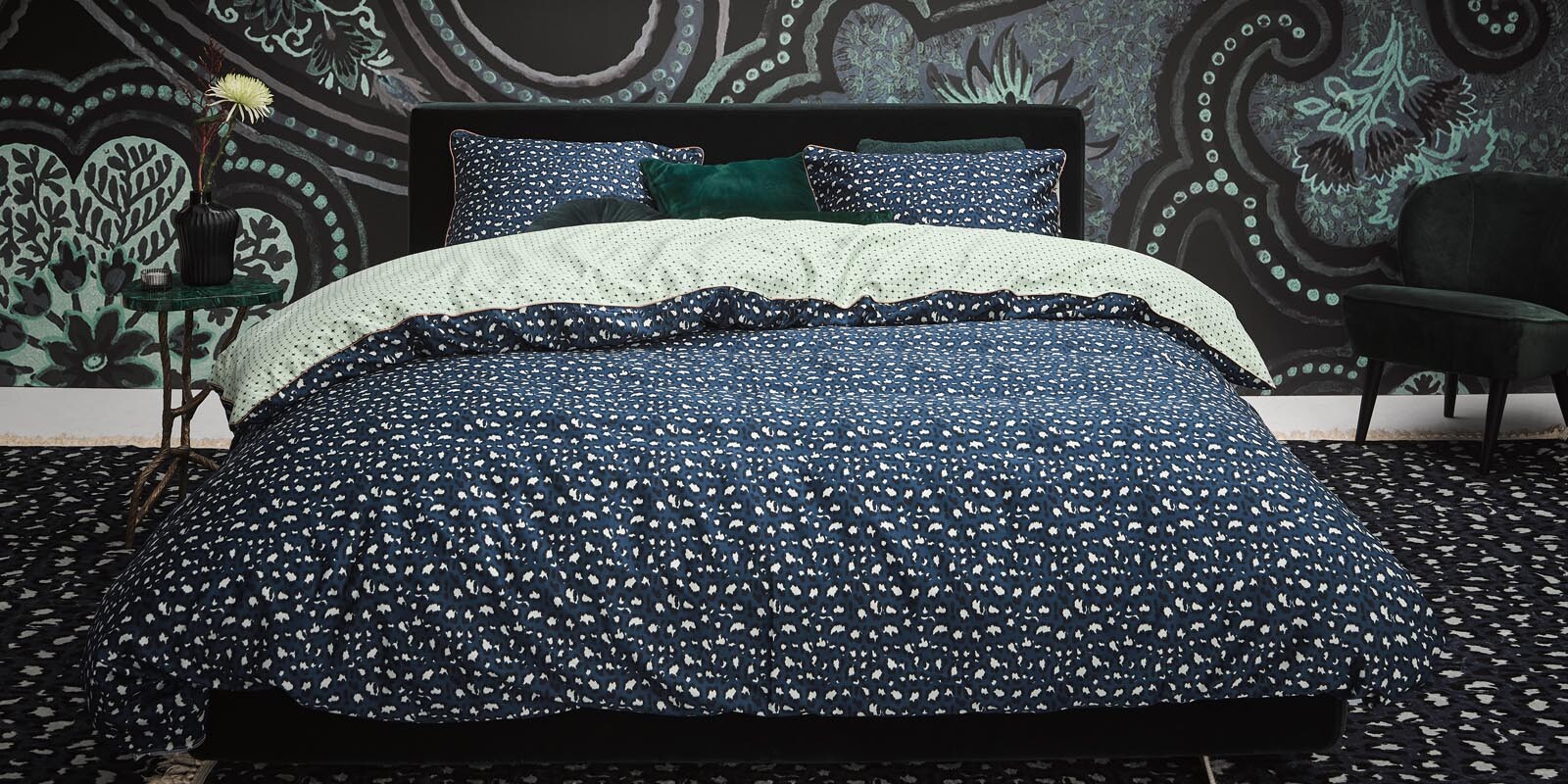 ESSENZA Bory Blau Teppich 180 x 240 cm
