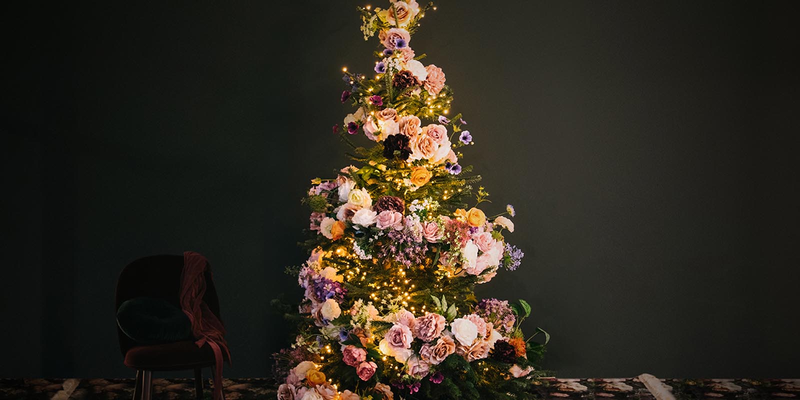 DIY Blumenweihnachtsbaum