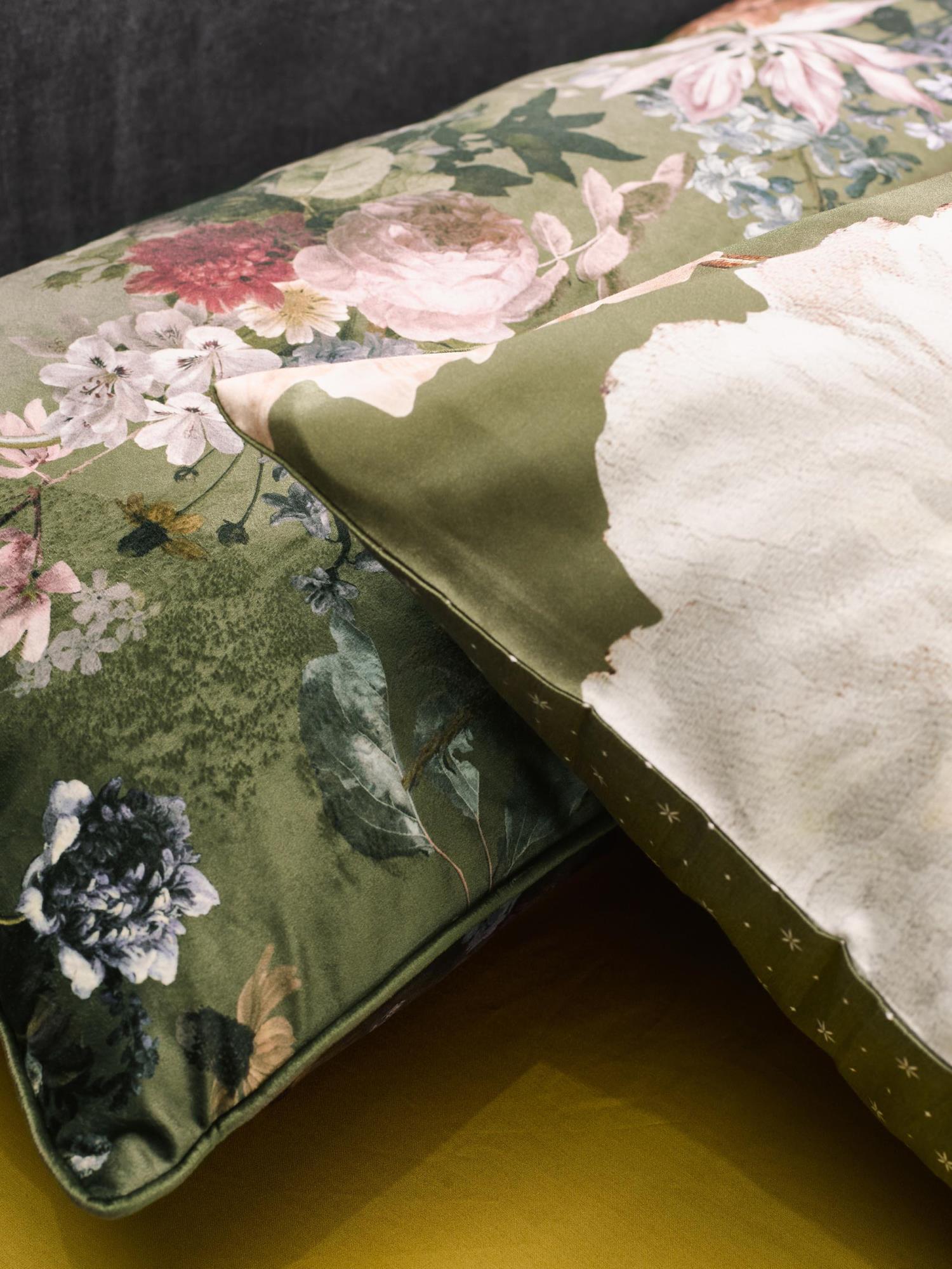 ESSENZA Isabelle Forest Green Cushion large 40 x 90 cm