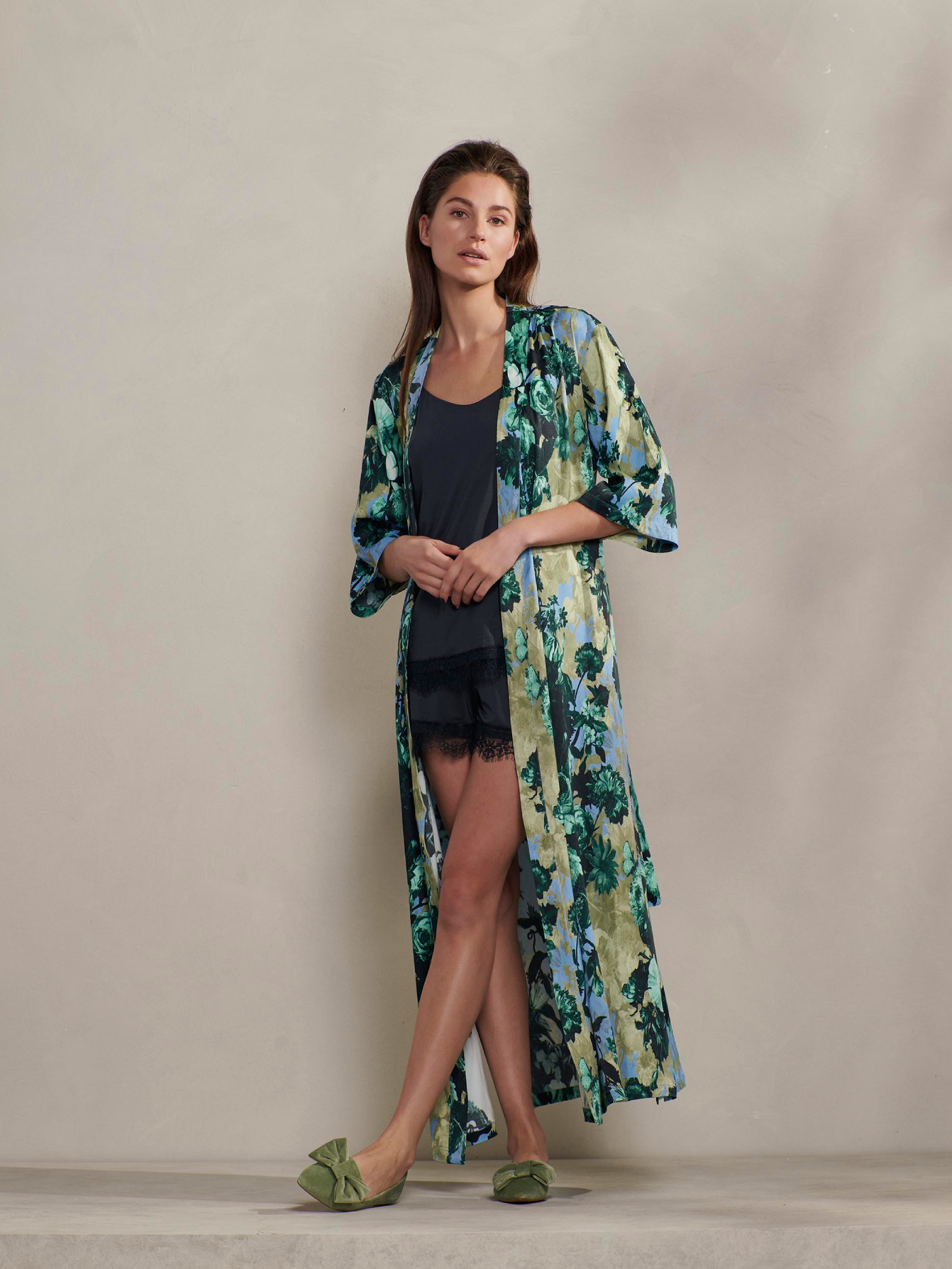 ESSENZA Jula Leila Chambray blue Kimono M