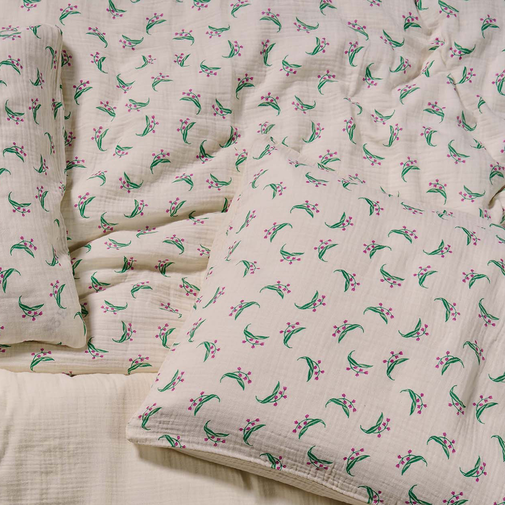 ESSENZA & CO Lily Melody Taupe Bettwäsche 135 x 200 cm