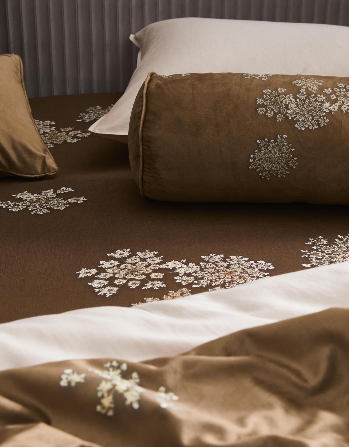 ESSENZA Lauren Cinnamon Spannbettlaken 90-100 x 200-220 cm